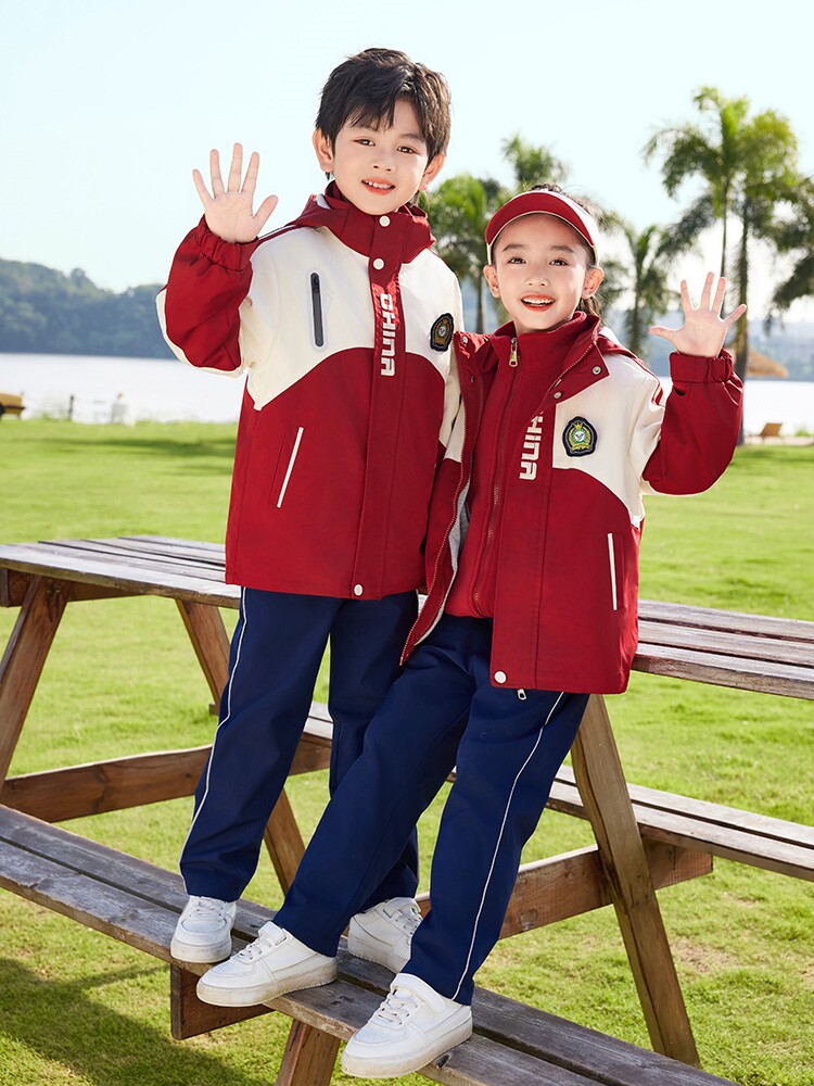 校服幼儿园园服英伦风格秋冬季三件套中小学生校服西装套装演出服