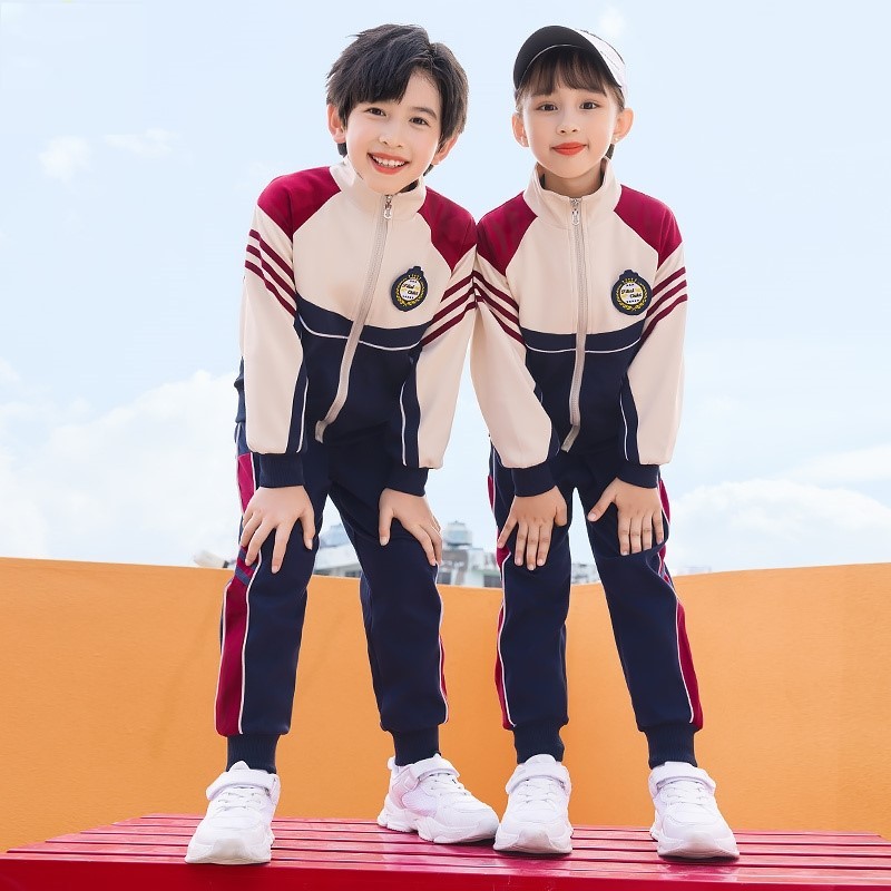 小学生班服老师服饰幼儿园园服毕业照校园风运动套装开学蓝色新款