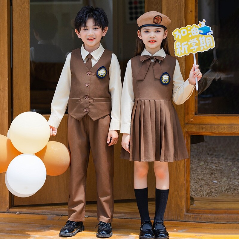幼儿园园服一年级班级外套中小学生开衫POLO衫毛衣运动套装秋冬装