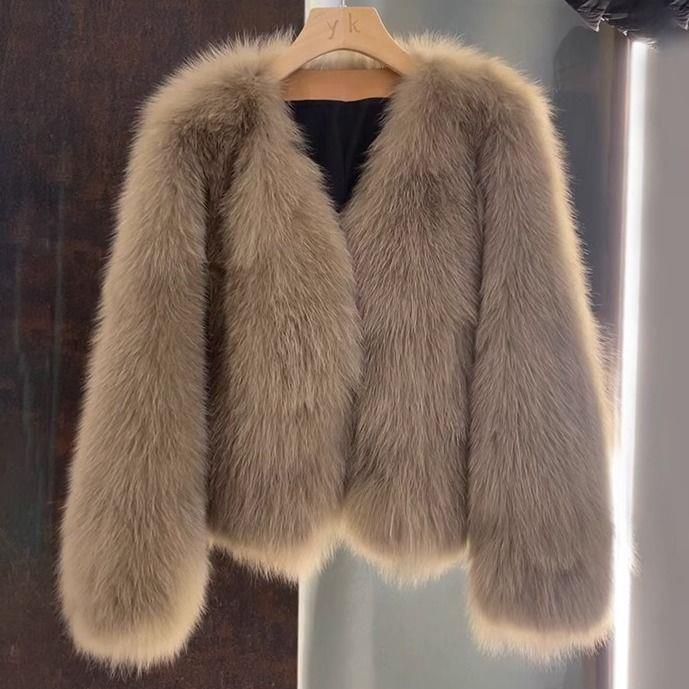 爆款皮草外套女2025秋冬