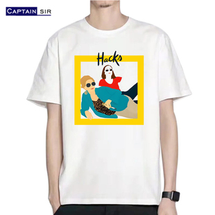 原创设计 绝望写手Hacks美剧 经典pose 周边衣服短袖t恤男女纯棉