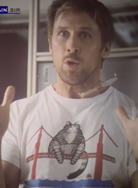 电影同款 挽救计划 高司令 猫咪旧金山大桥 周边衣服 短袖t恤纯棉