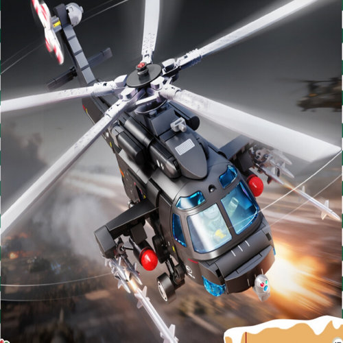 森宝直20T突击鹰军事直升机模型