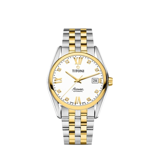 瑞士梅花手表男自动机械表空霸系列间金罗马复古男表83909-SY-063