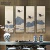 New Chinese style Buddhist mood three-dimensional Entrance Decorative painting Restaurant Restaurant Hanging picture Corridor Aisle a living room sofa background mural