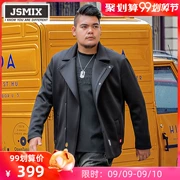 JSMIX béo hành tinh quần áo nam kích thước lớn cộng với phân bón để tăng chất béo áo khoác ngắn áo khoác mùa đông nóng - Cực lớn