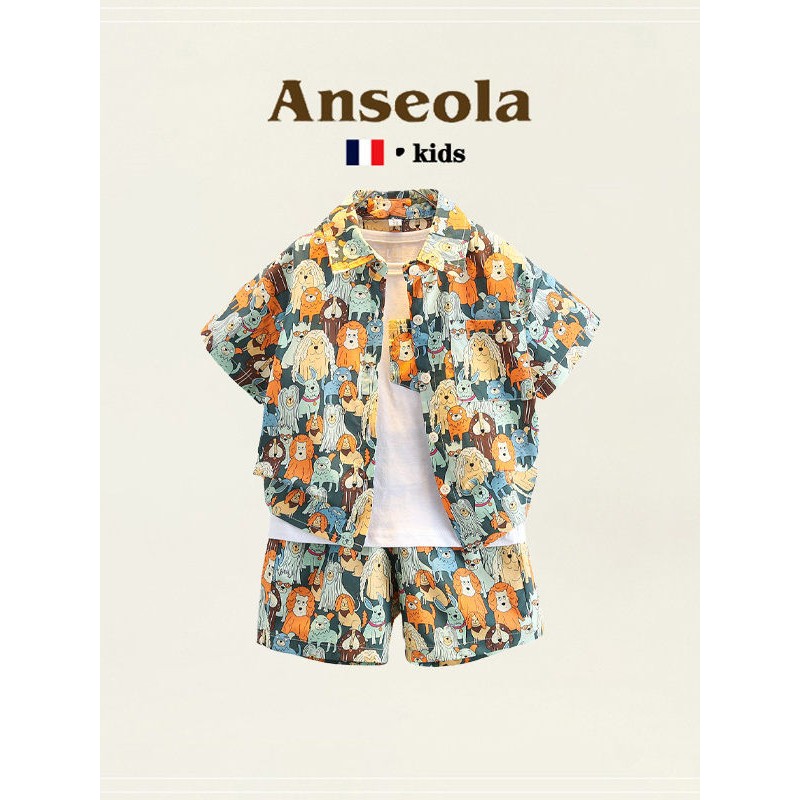 ANSEOLA男童夏季短袖套装