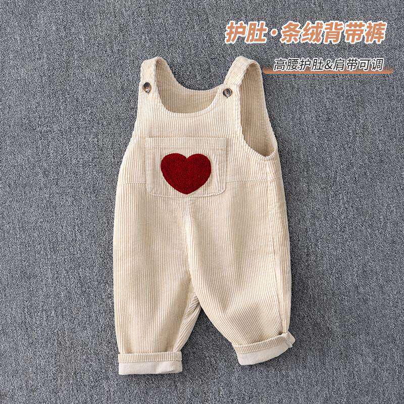 MXAG婴儿灯芯绒背带裤春