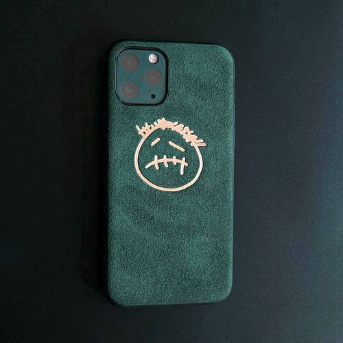 欧美潮牌iPhone翻毛皮手机壳小众