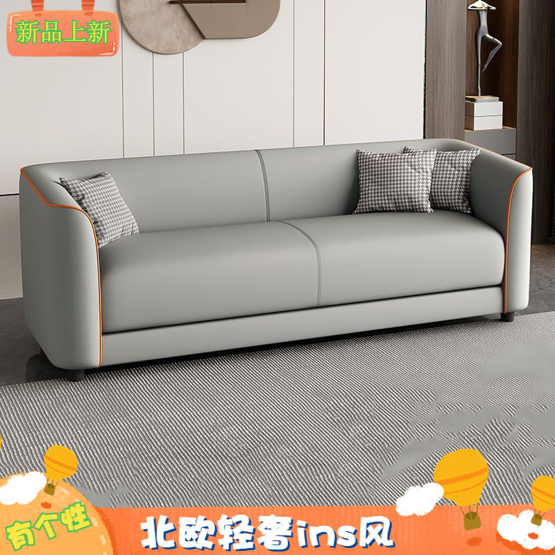 出租房客厅沙发免洗猫爪皮公寓