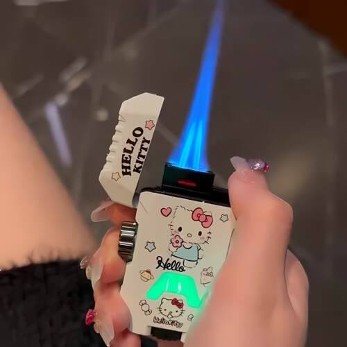凯蒂猫合金防风七彩灯打火机