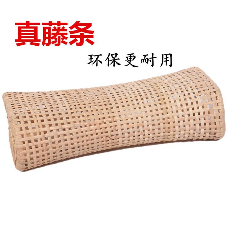 凉枕头真藤编夏季凉枕头空心枕藤编手工编织颈枕头汗蒸枕天然藤枕