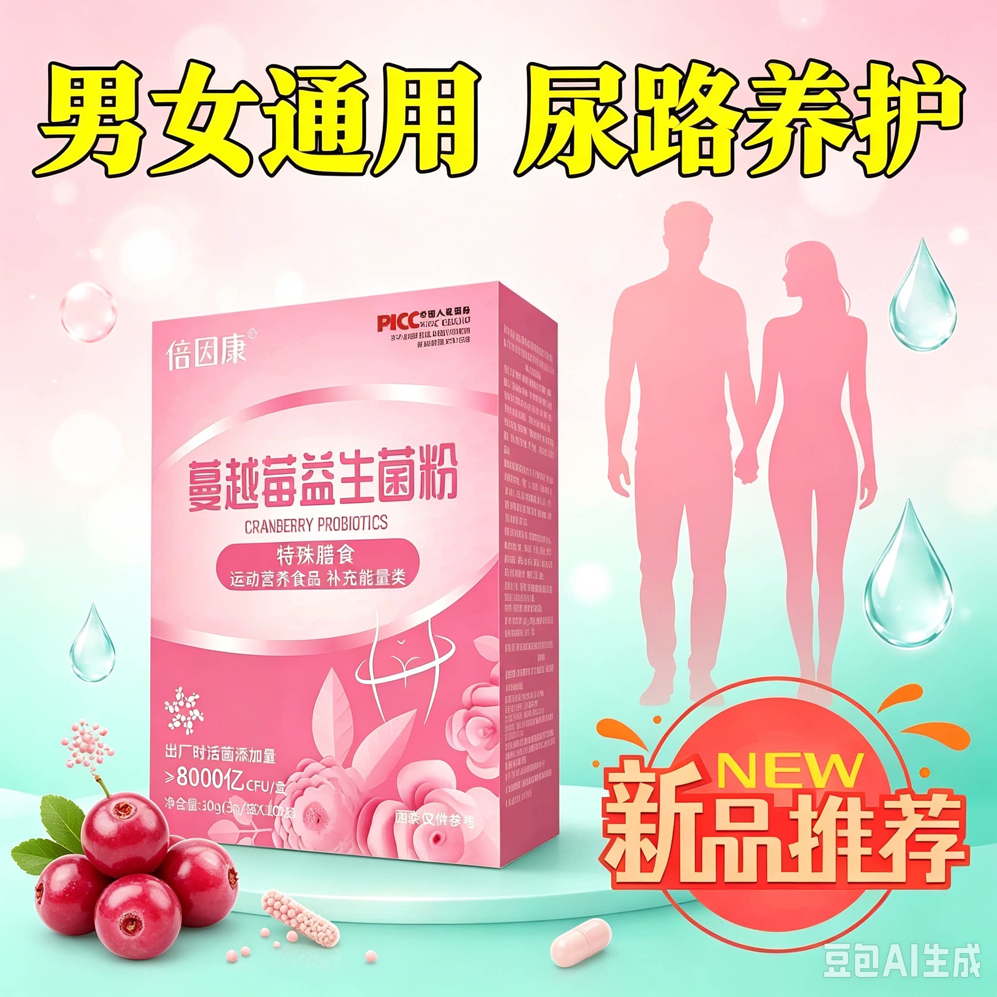 石轻顔蔓越莓尿频尿急调理