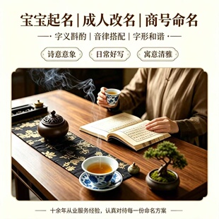 国学人工起名宝宝取名新生儿起名成人改名商号店铺起名真人定制