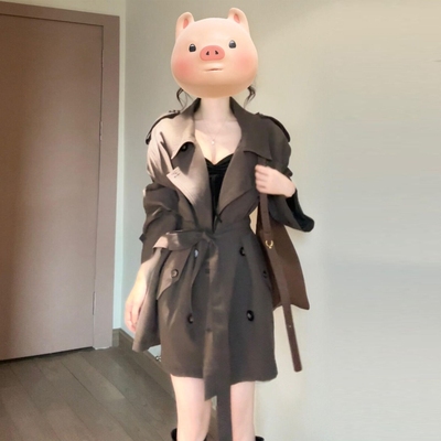 韩系短款风衣外套女2025秋季新款正肩气质高级感小个子巨好看大衣