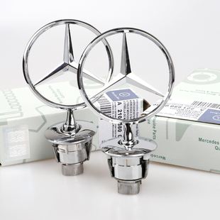 适用宾士立标引擎盖E/C/S级E300L S350 C200L C180 260L车头标志