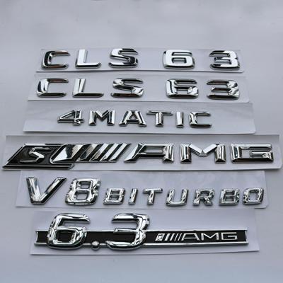 适用于奔驰车标CLS63 4MATIC S AMG AMG后尾标V8 BITURBO叶子板标