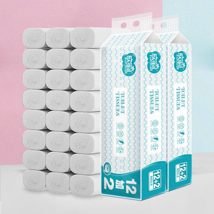 欣蜜儿无芯卷纸卫生纸家用14卷 3提42卷整箱手纸卷筒纸厕纸 提