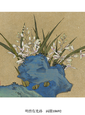 明曹有光孙杕画册花鸟画