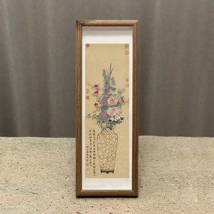 明陈栝端阳景图挂画字画摆台挂画办公室装饰花鸟国画竖幅禅意礼物