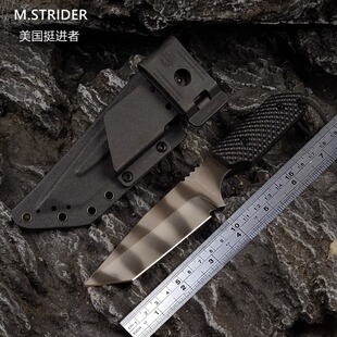 STRIDER挺进者直刀海豹刀户外露营便携刀进口3V钢生存防身求生刀