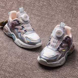 儿童运动鞋 138老爹鞋 四季 女童超纤皮面旋转纽扣童鞋 中大童 款 断码