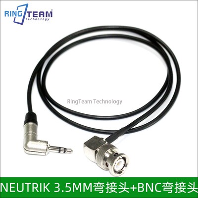 Q9弯头BNC转3.5时码同步线C300/500/f55/arri/zoomF8n/MixPre-10T