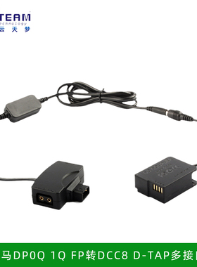 适用松下DMC-FZ1000 200 DCC8假电池 D-TAP多接口输出外接V口电池