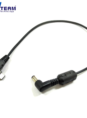 适用于索尼CLM-V55NEX-FS700供电线AC-PW10AM转DC5.5接口带磁环