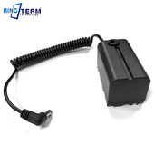 适用索尼摄像机专用电池模块F970 F750 F550假电池DTAP电源适配器