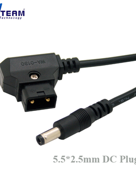 供电专用线 D-tap to dcB型插头安东相机电池D-tap转5.5x2.5mm DC
