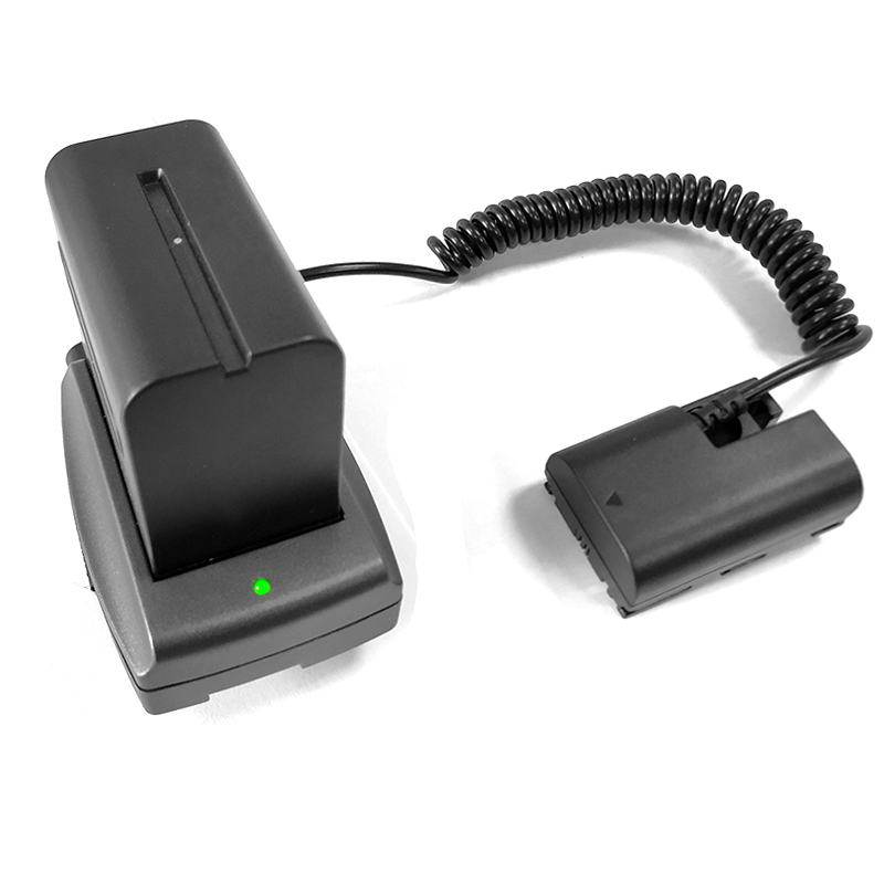 F970供电系统7.2V电池扣板F970外接电池座摄像机摄影监视器电池