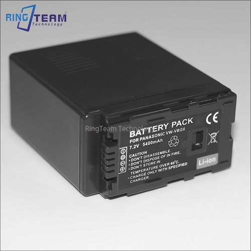 适用松下摄像机专用电池VBG6 AG-HMC83 HPX250 AF103MC锂电池配件