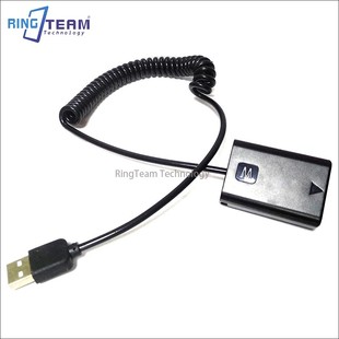 A7II A7R FW50外接USB电池PW20 适用A6500 E10相机NP A7000