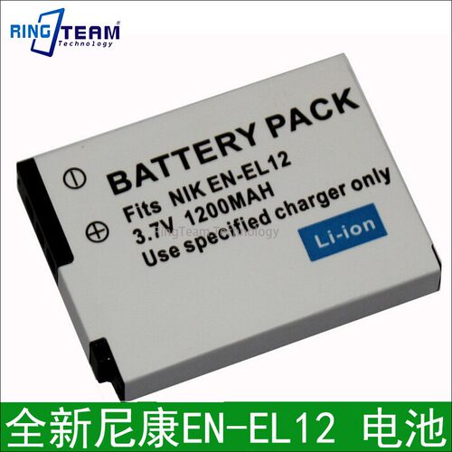 适用尼康EN-EL12相机电池 S70 P310 S710 S9200 S8200 S620 P310