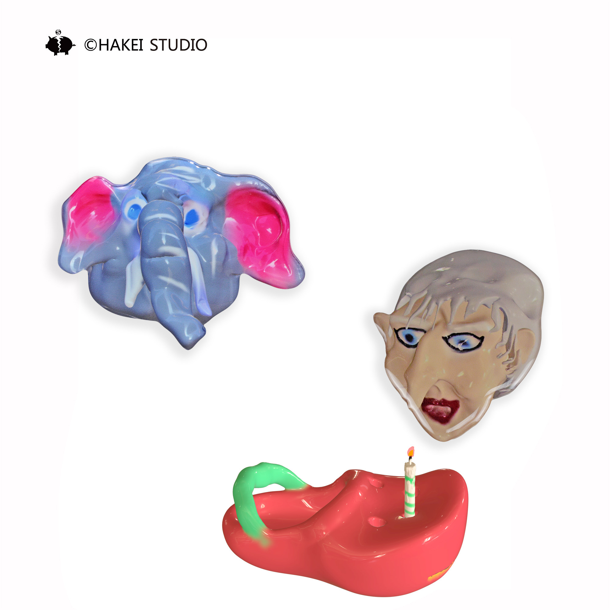 HAKEI『Merrick & Witch』Original 滴胶手机气囊式支架桌面磁吸,3C数码配件,手机支架/手机座,淘宝优惠券,粉丝福利购,淘宝优惠卷