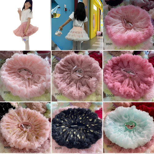 法国风超蓬松儿童裙子网纱裙