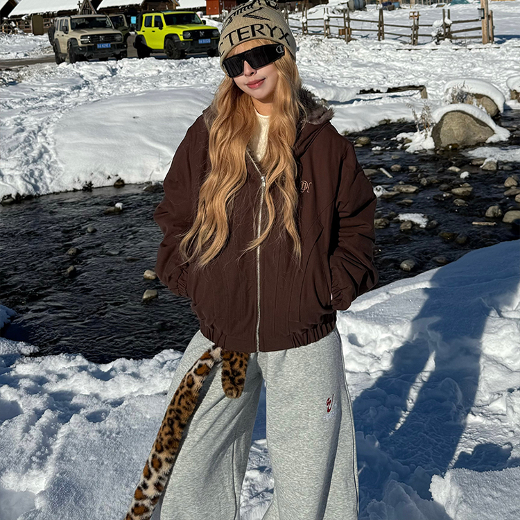 原创座山雕冬季棉服短款