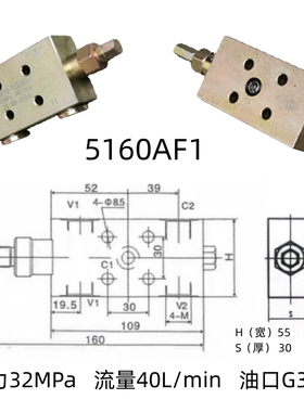 新款液压双向25160 25220 25330 AFBF吊车单向液压锁油缸现货