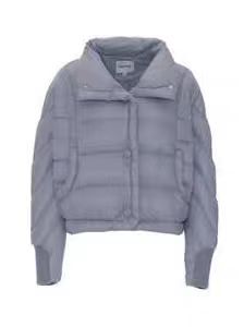 风笛2025冬款专柜正品短款弧形袖口罗纹鹅绒服1F45249062浅灰1899