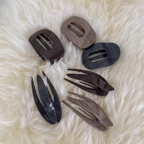 大理石纹理质感秋冬抓夹