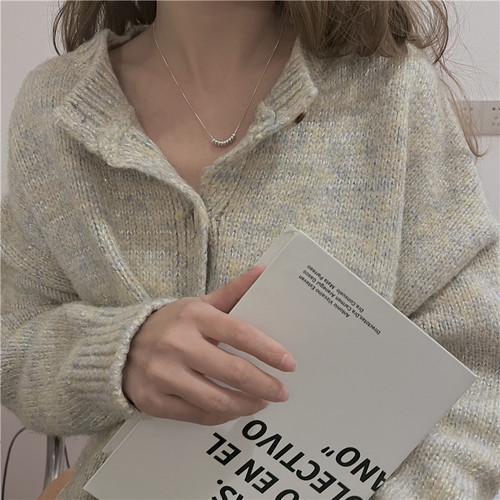 925银幸运好运小串珠子项链