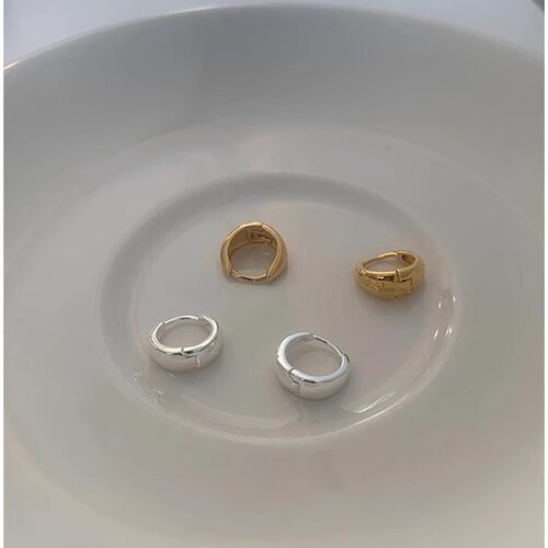925银小巧水滴耳环耳扣10mm款