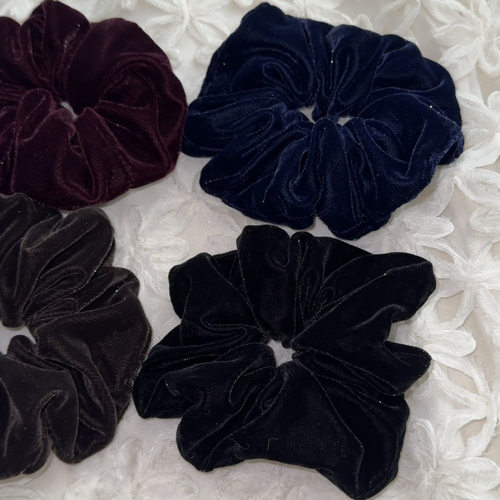 一点点微闪闪粉丝绒大肠发圈