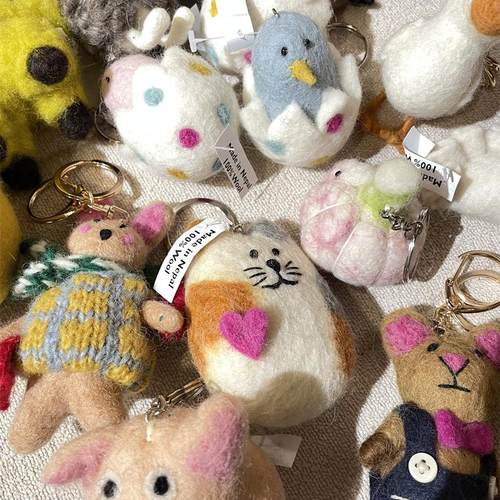 呆萌动物饺子小鸭小鸟包挂件