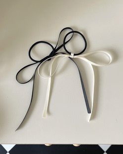 现货 Sunup_Q 韩国ins 最近很火的细丝带蝴蝶结发圈发绳