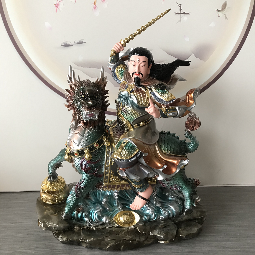 树脂九天应元雷声普化天尊神像雷公雷祖神像真身祖师家用供奉摆件