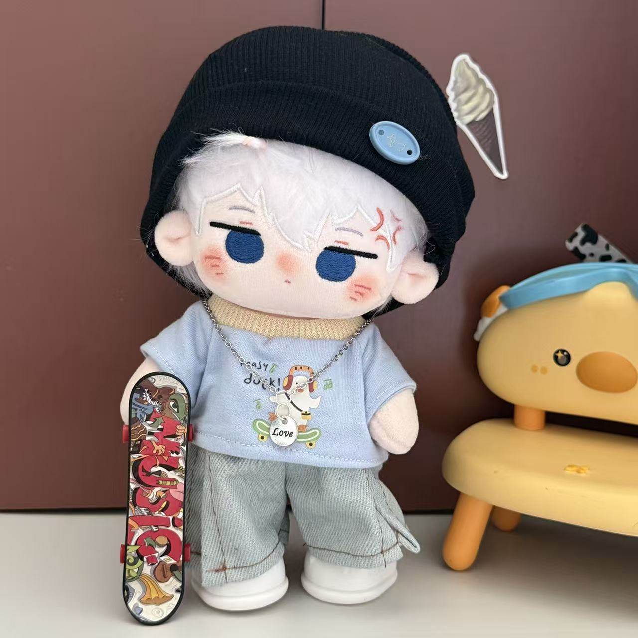 20cm棉花娃娃衣服男女毛绒玩具公仔潮流阔腿裤裤套装可爱娃衣新款,模玩/动漫/周边/娃圈三坑/桌游,棉花娃娃,淘宝优惠券,粉丝福利购,淘宝优惠卷