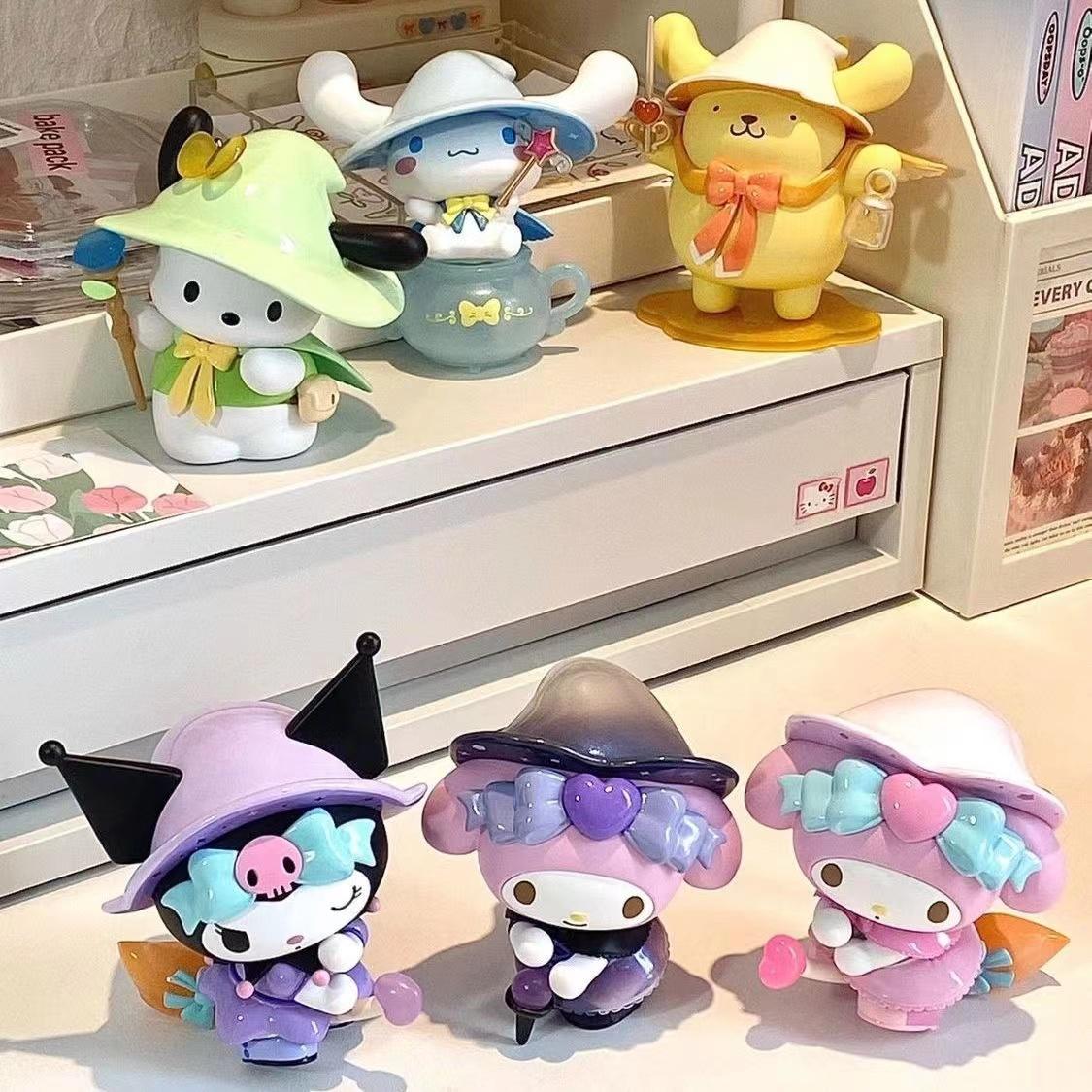 魔法物语盲盒三丽鸥美乐蒂库洛米帕恰狗手办玩偶女孩生日摆件礼物