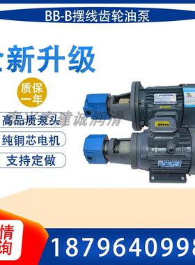 新款BB-B20/B16JZ/B25/B32/B40/B63JZ摆线齿轮油泵电机BB-B80包邮